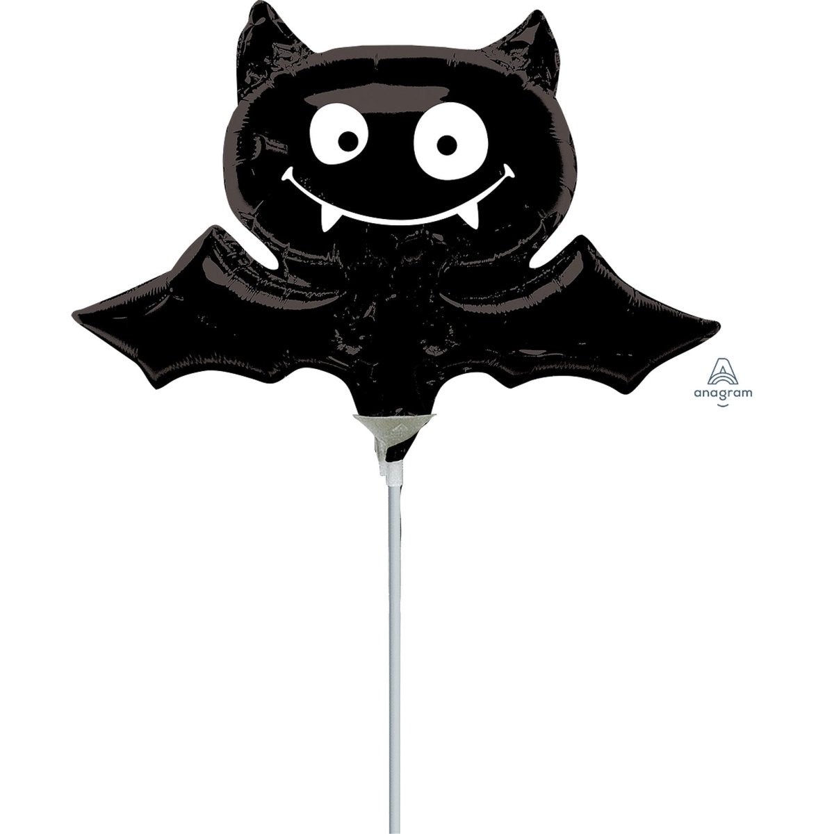 Halloween Black Bat Air-Filled Foil Balloon, 14 Inches