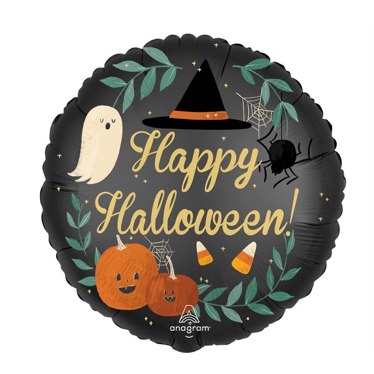 Halloween Nature In The Night Satin Round Foil Balloon, 