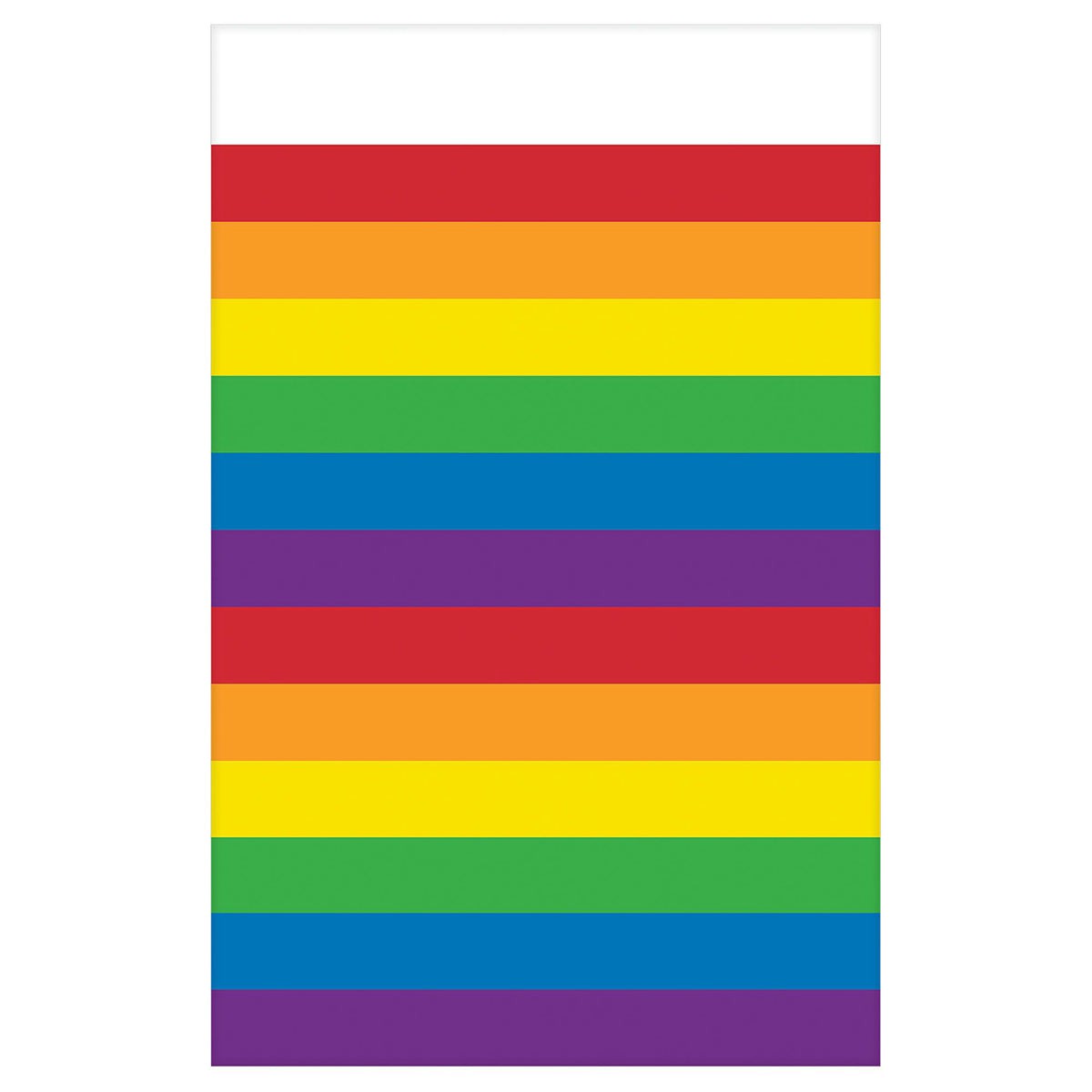 Pride Plastic Tablecover, 54 x 102 Inches