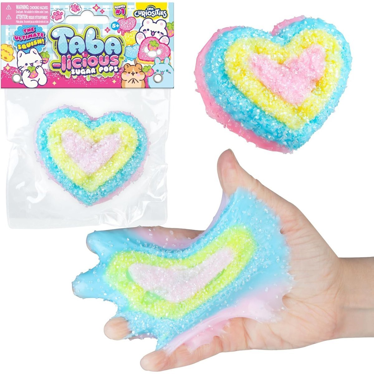Taba-licious Sugar Pops Heart Squishy Toy, 1 Count