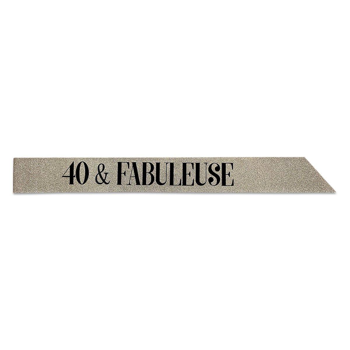 Glitter Sash, ''40 & Fabuleuse'', Gold