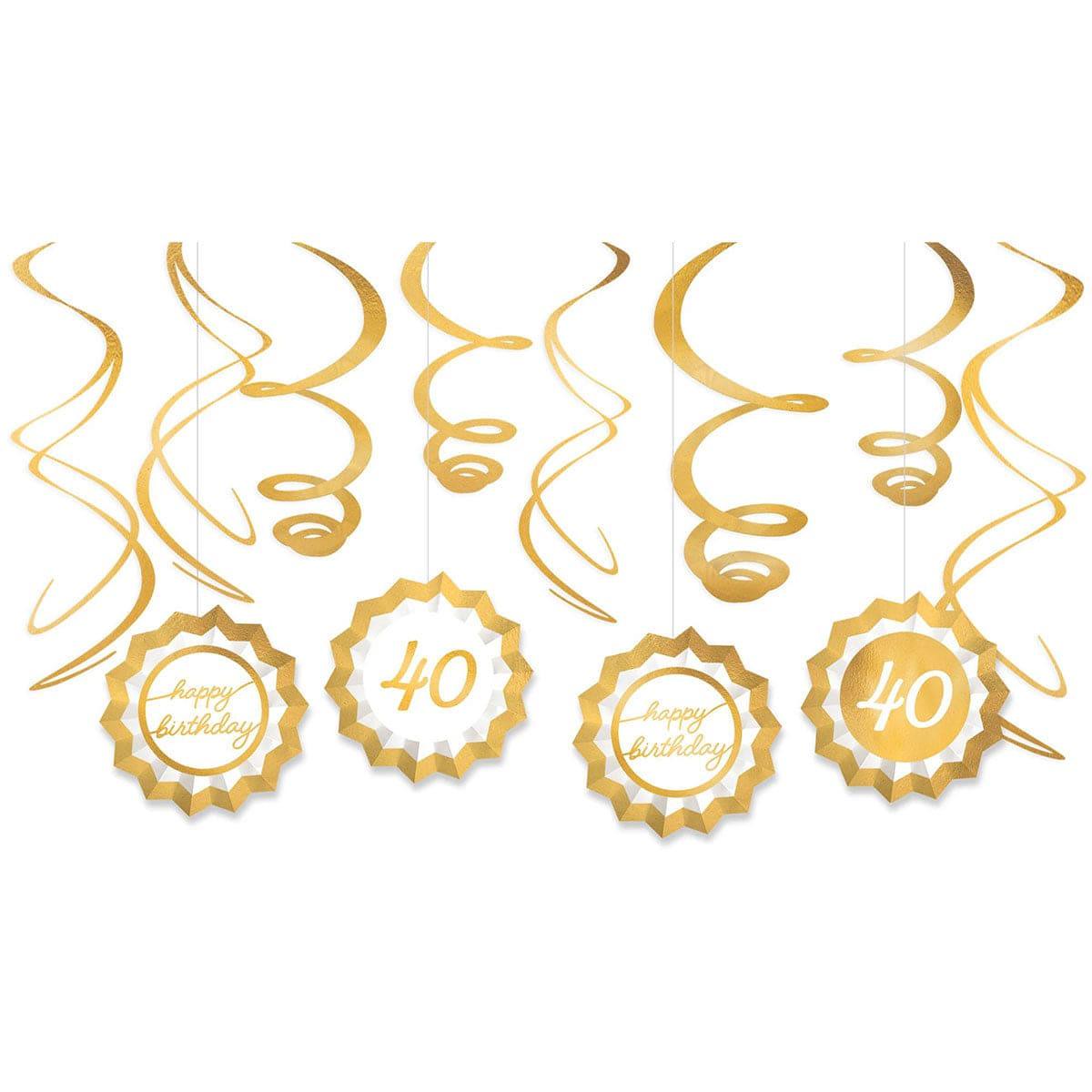 Golden Age Birthday, 40th Decorating Kit