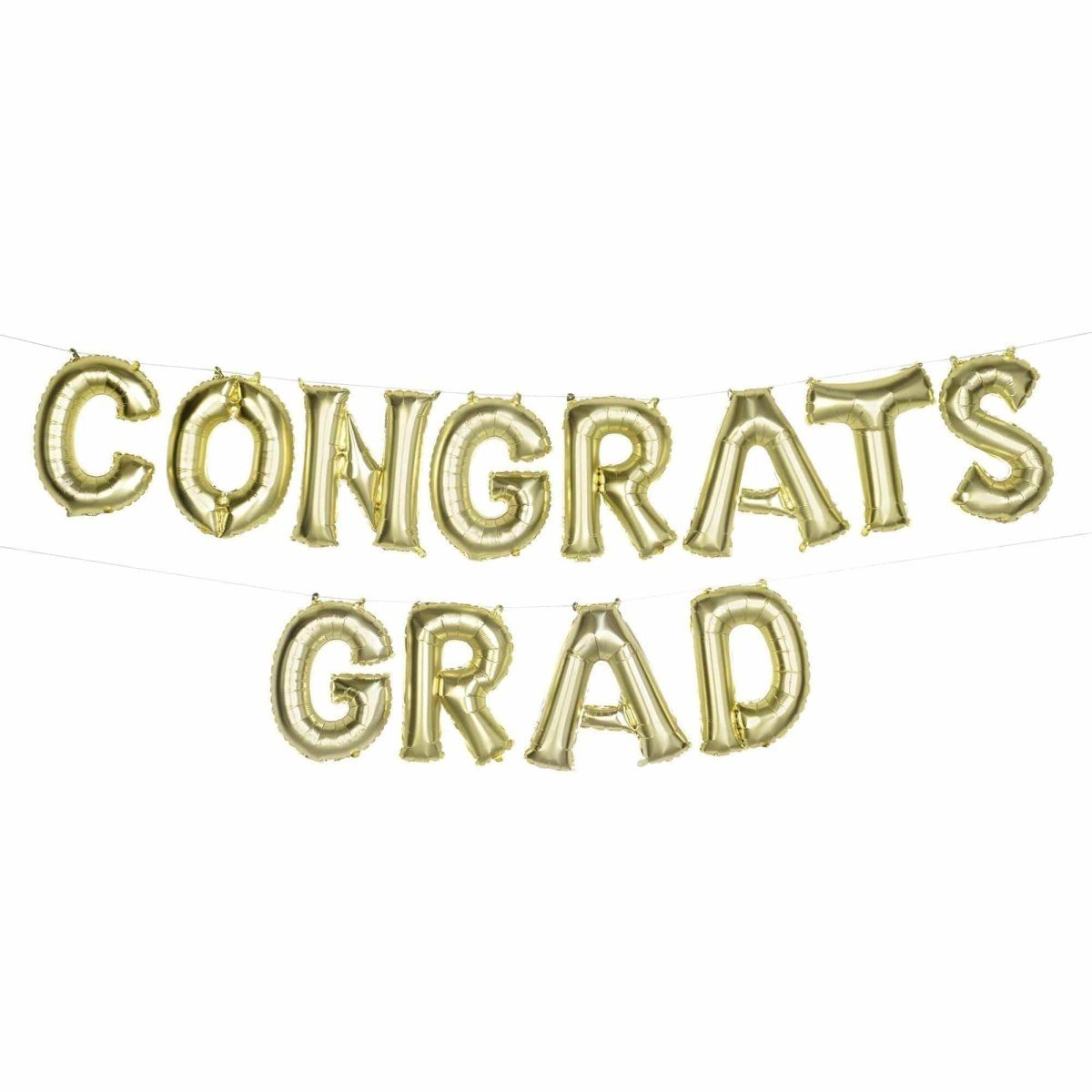 Graduation Air-Filled Balloon Letter Banner Kit, 