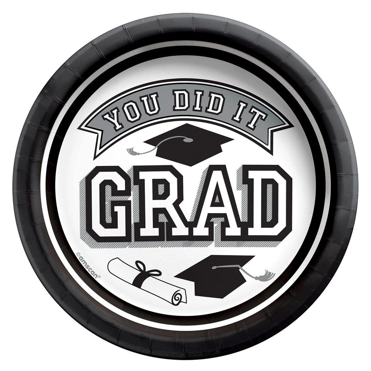 Graduation True to Your School Dinner Paper Plates, 7 in