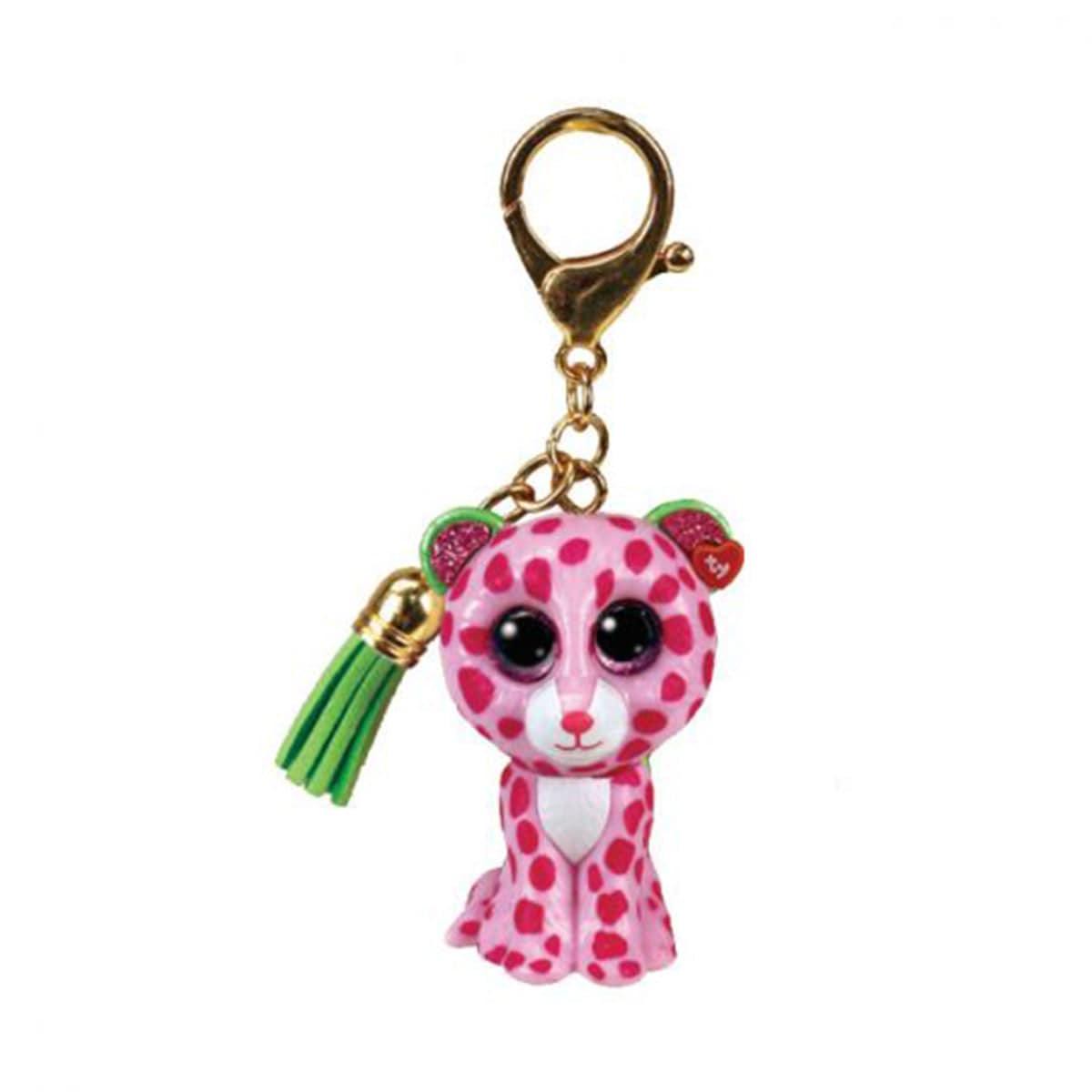 TY Mini Boos Plush with Clip, 2 in, Glamour the Leopard