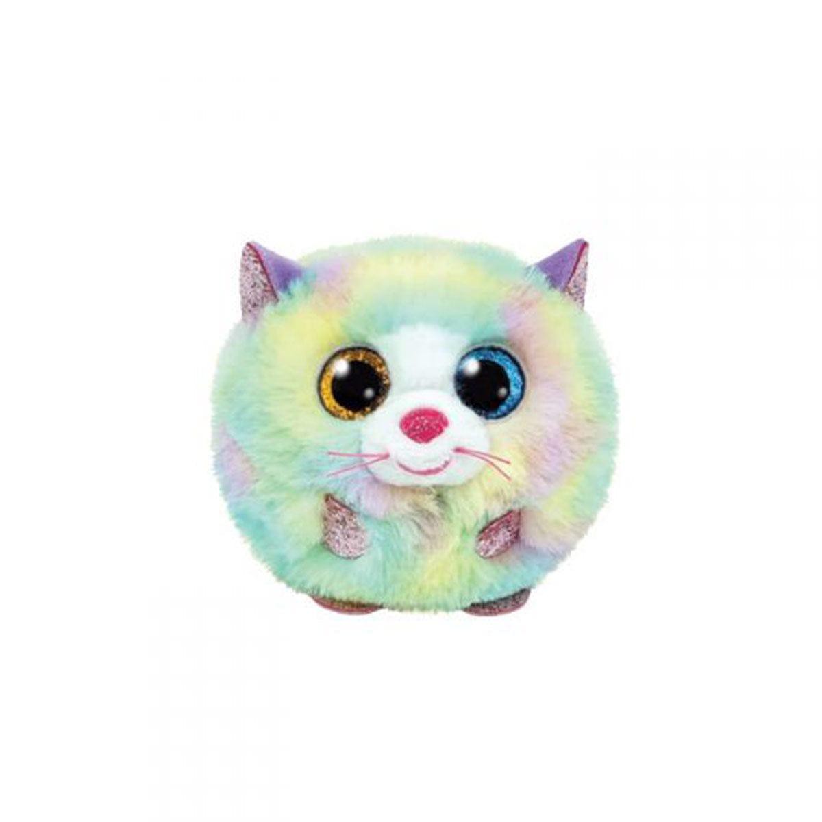 TY Puffies Plush, 4 in, Heather the Cat