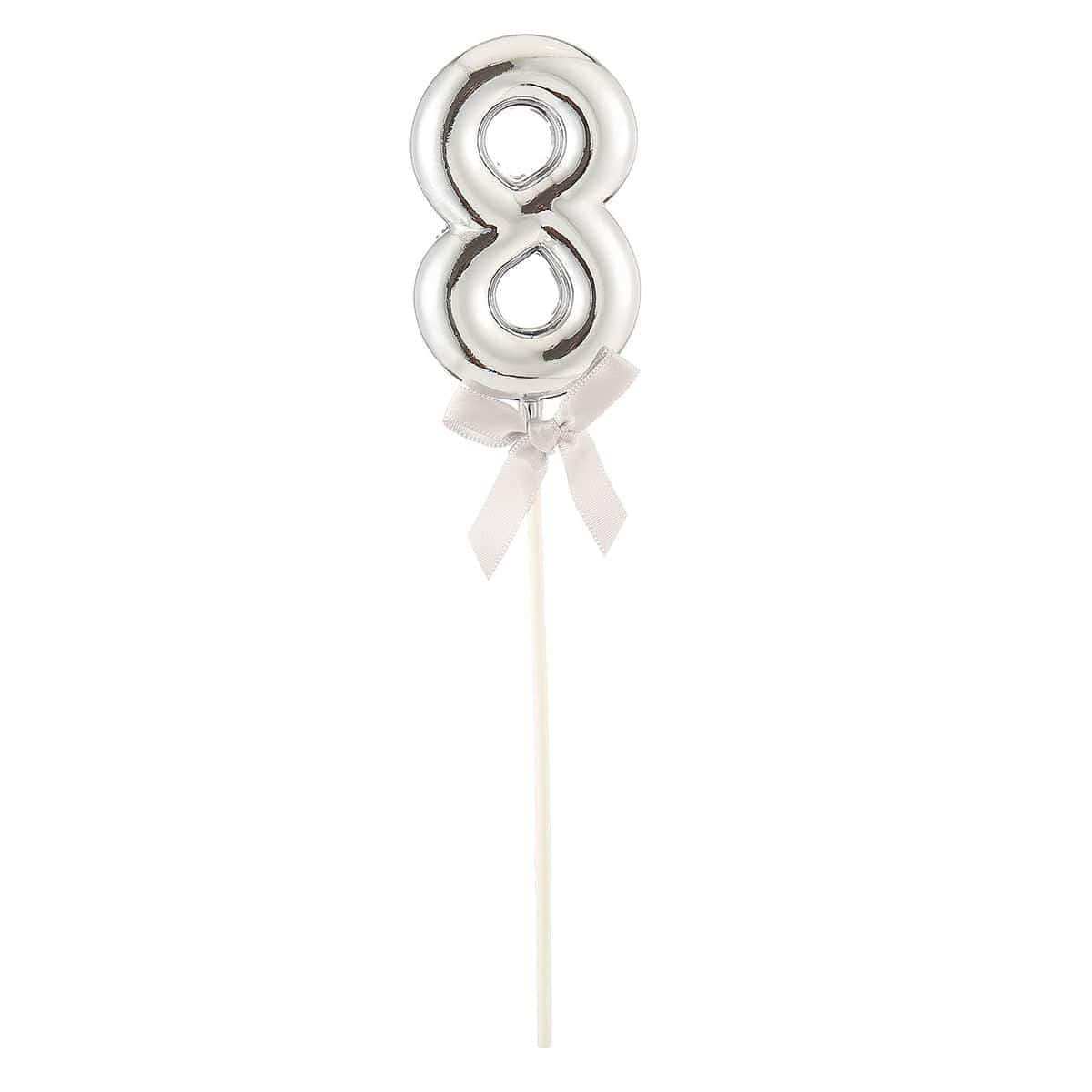 Cake Topper #8, Silver