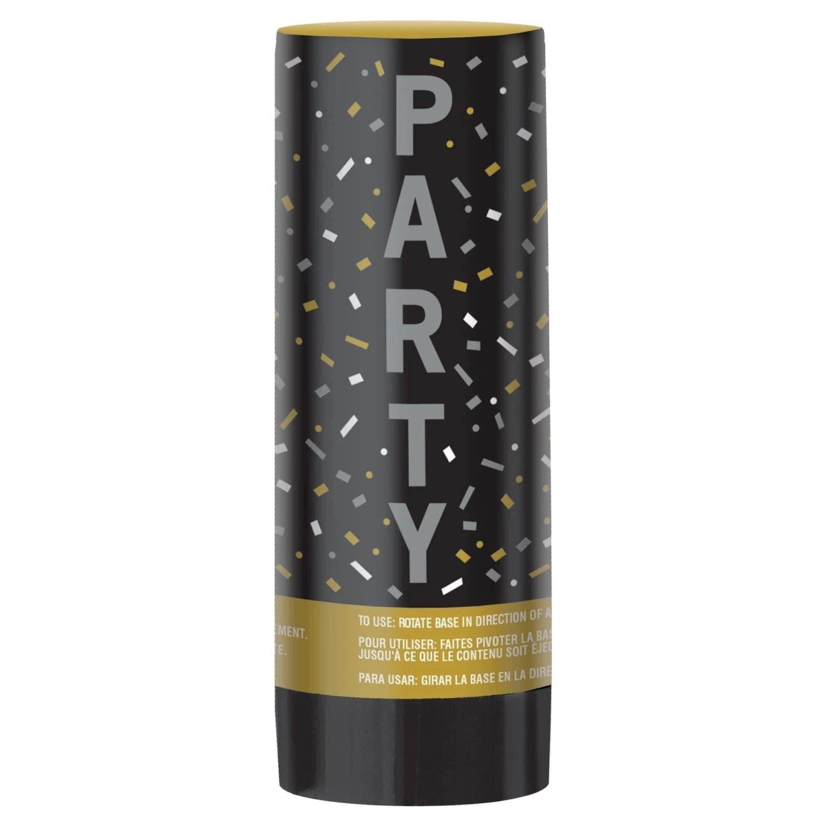 Graduation Confetti Popper, Gold, Silver and White