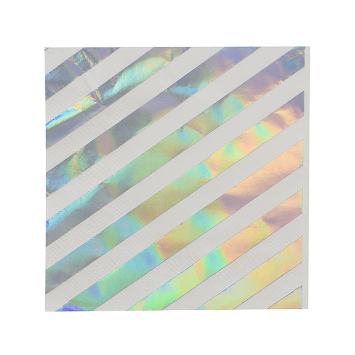 Iridescent Beverage Napkins, 16 Count