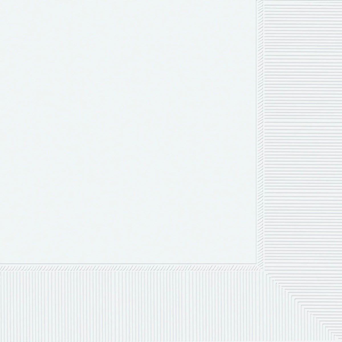 Frosty White Lunch Napkins, 40 Count