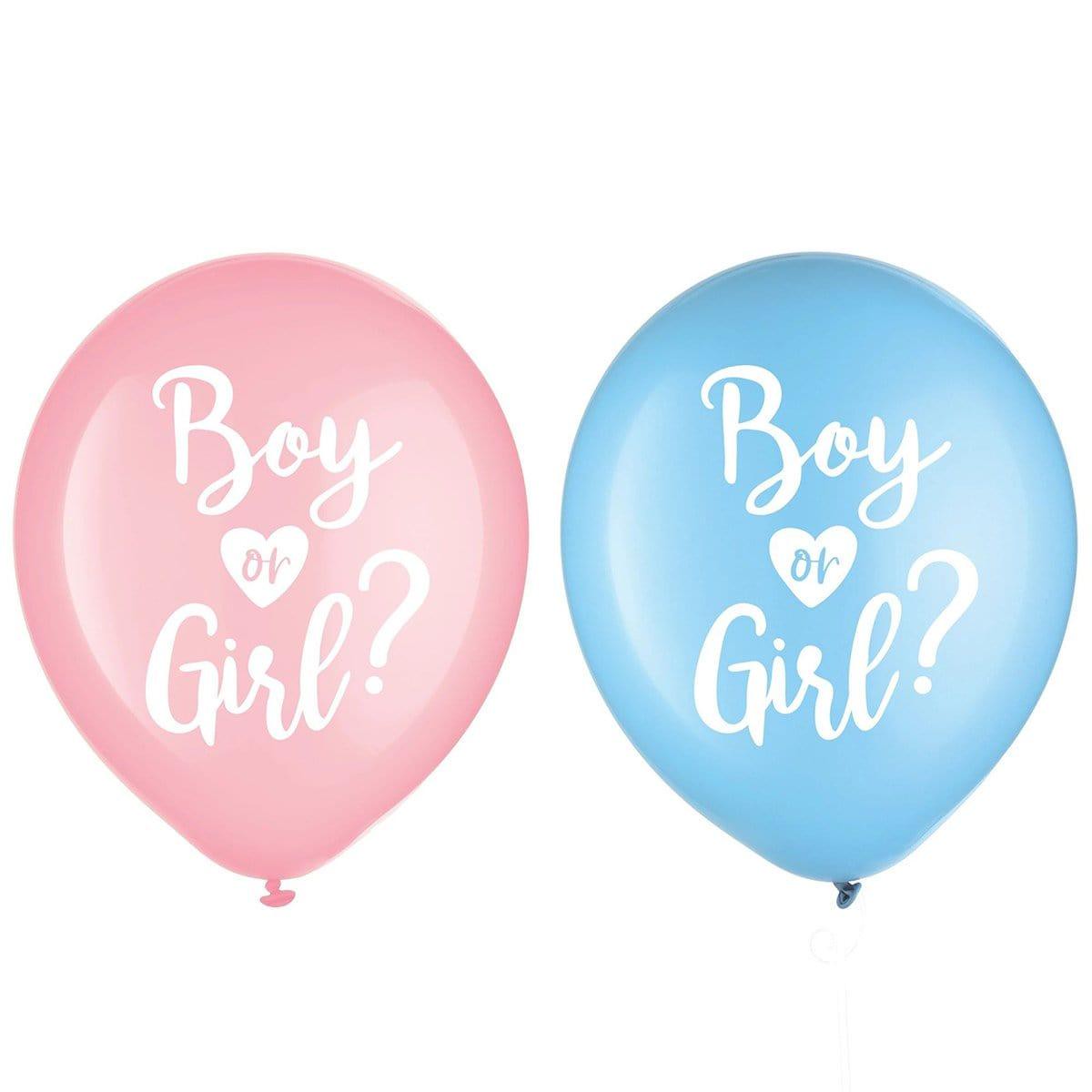 Gender Reveal Party: Latex Balloon 12 Inches, 15 Count