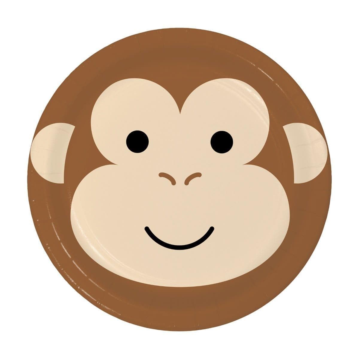 Monkey Dessert Plates 7 inches, 8 count