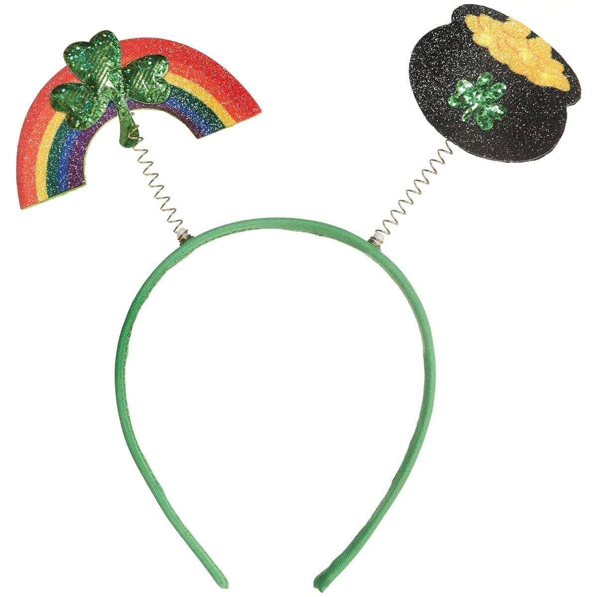 St Patrick's Day Rainbow and Pot od gold Headbopper