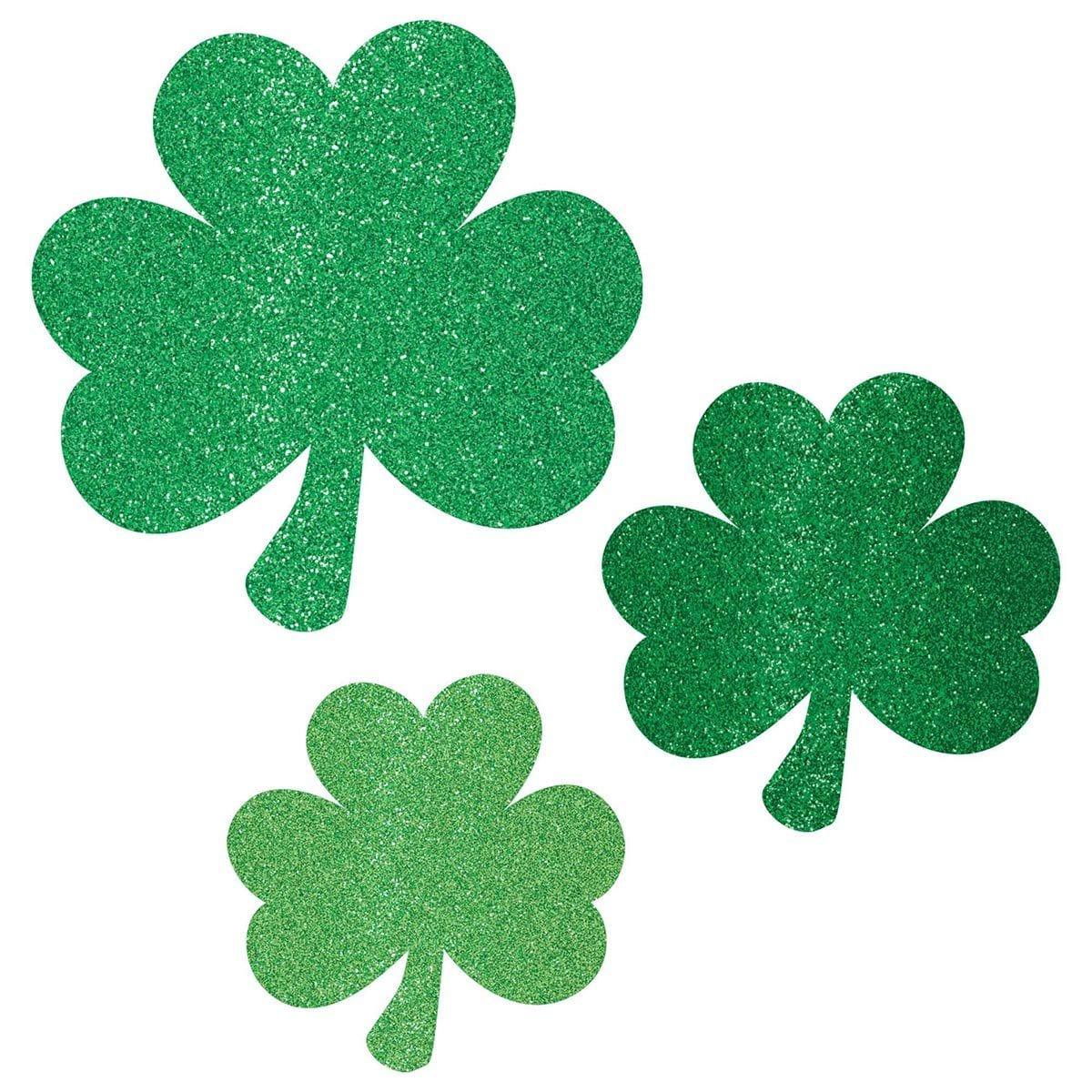 St Patrick's Day Mini Shamrock Cutouts, 10 Count