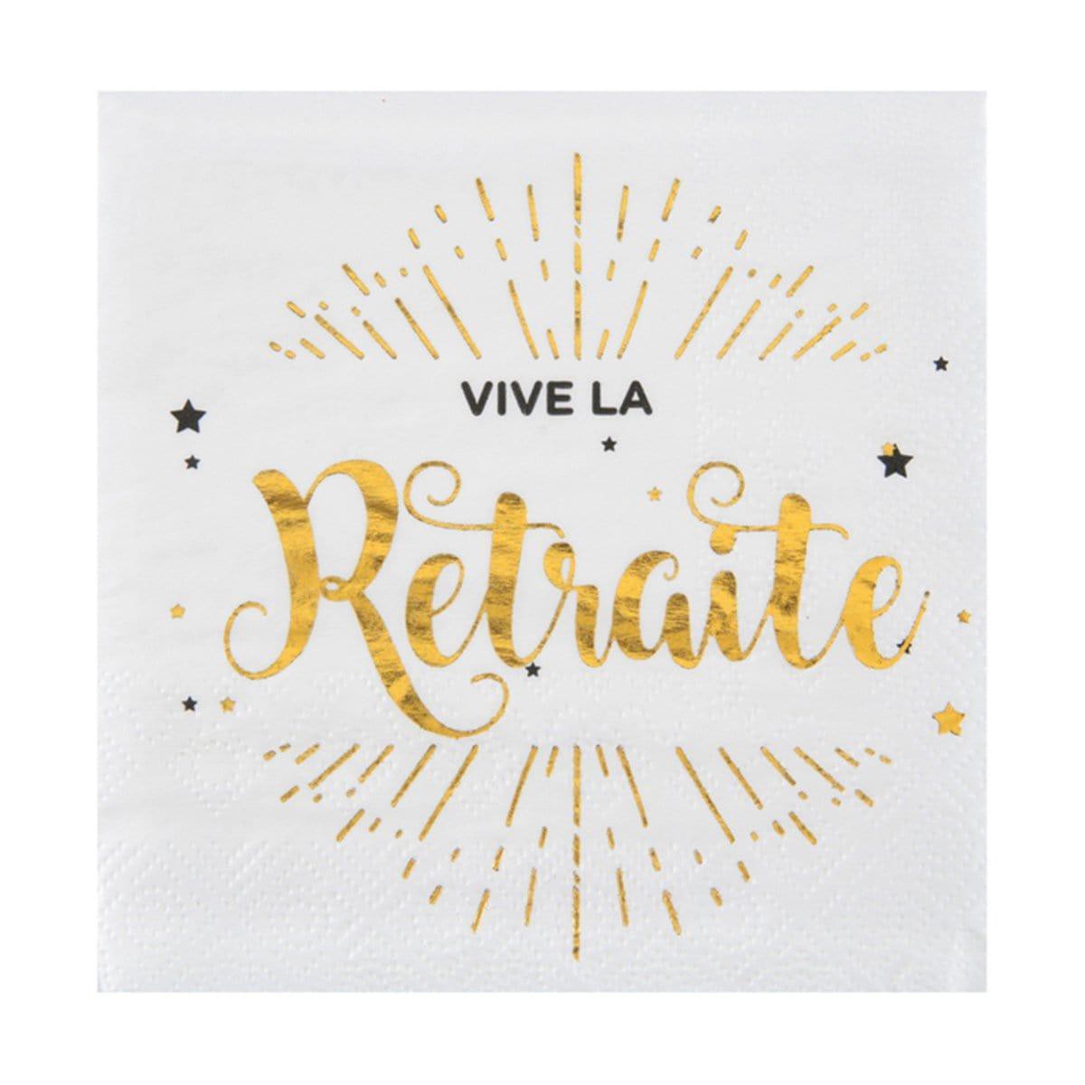 Vive la Retraite Lunch Napkins, 20 count