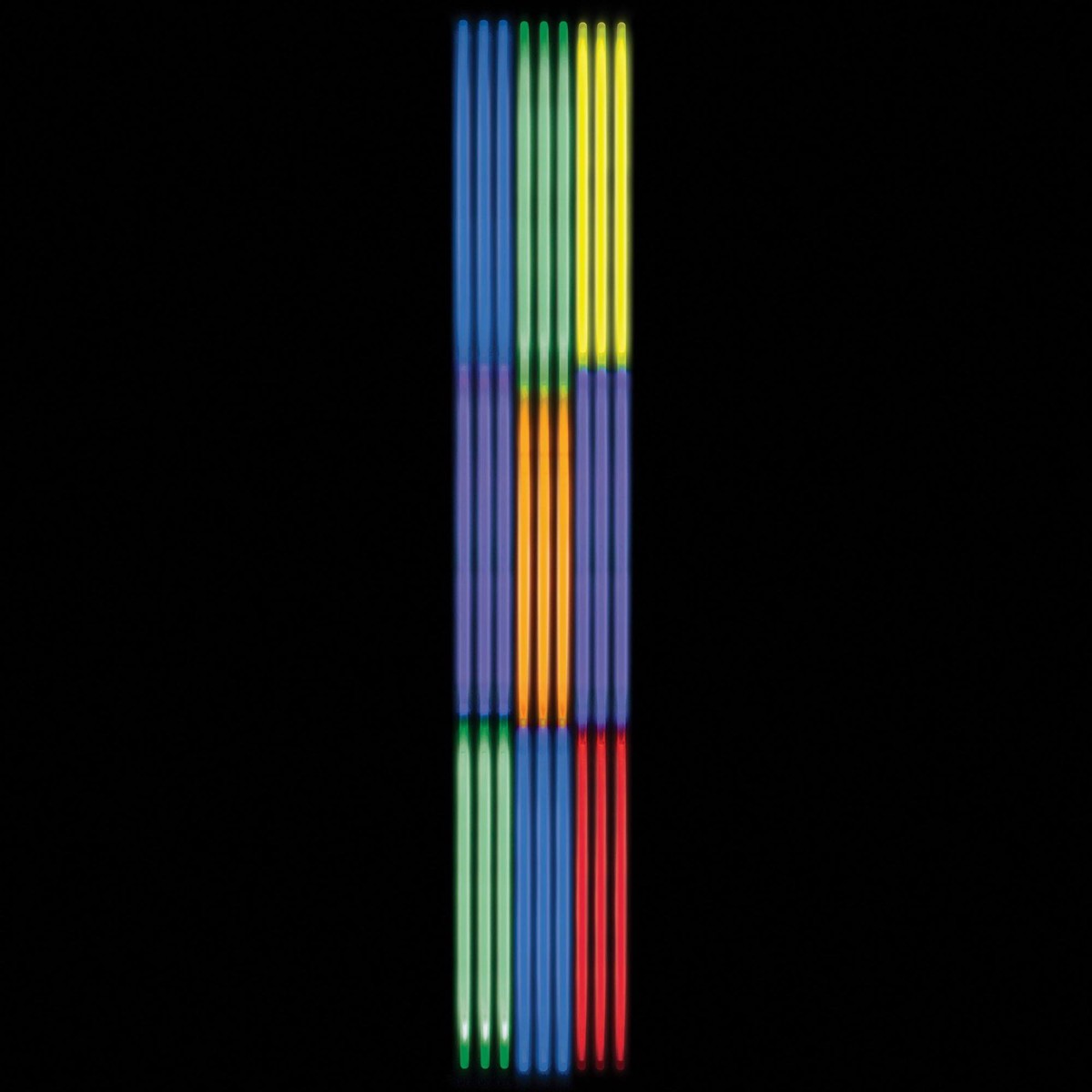Tri-Color Glow Sticks with Connectors, Multiple Counts